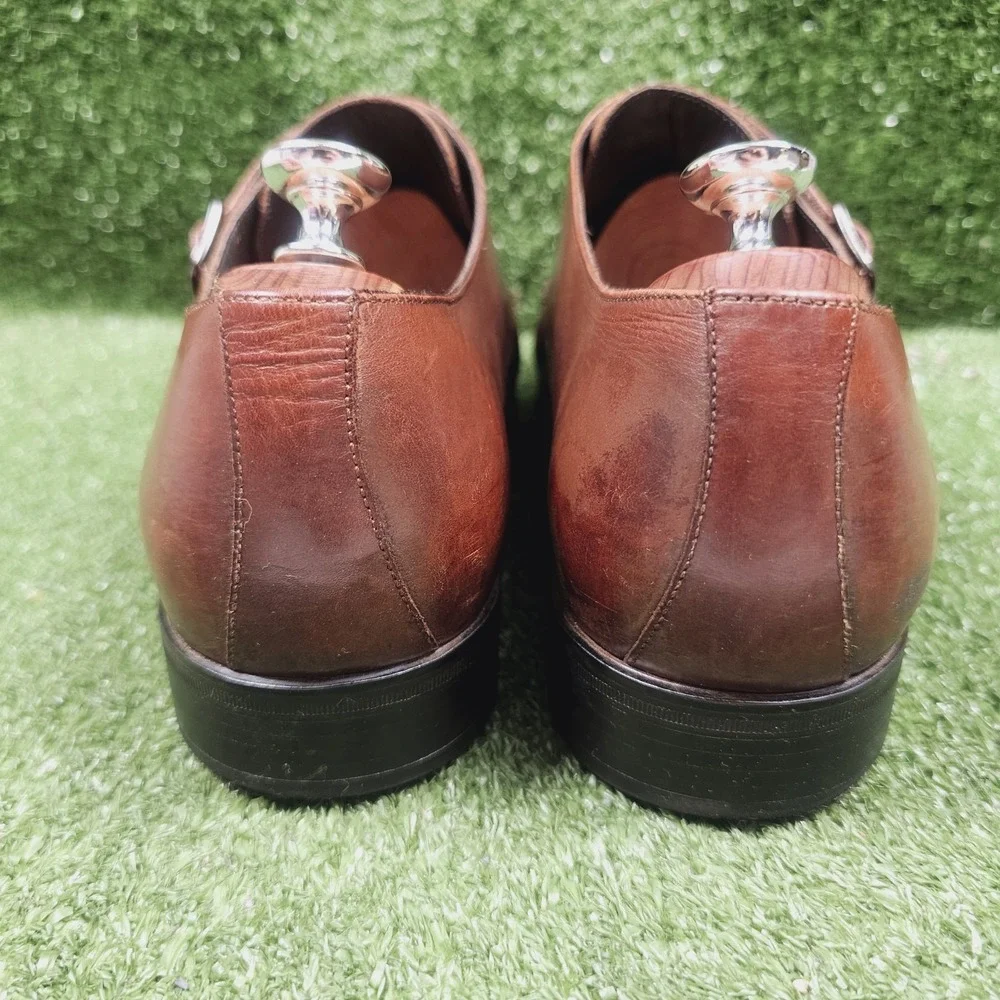 To Boot New York Double Monk Strap Brown Leather Dress Shoes Mens Size‎ 11.5